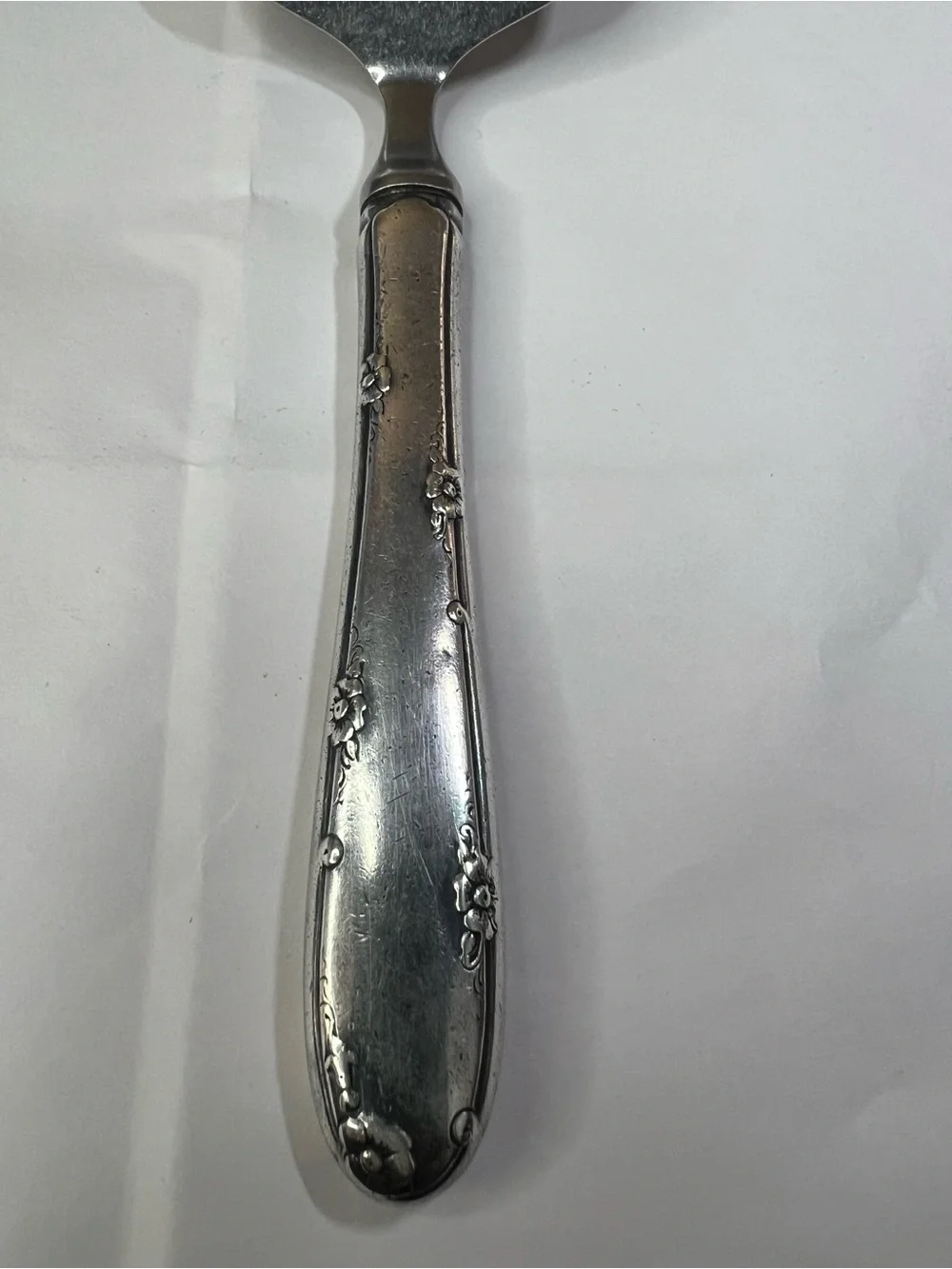 Vintage Towle Stainless Steel Cake Server - Sterling Silver Handle